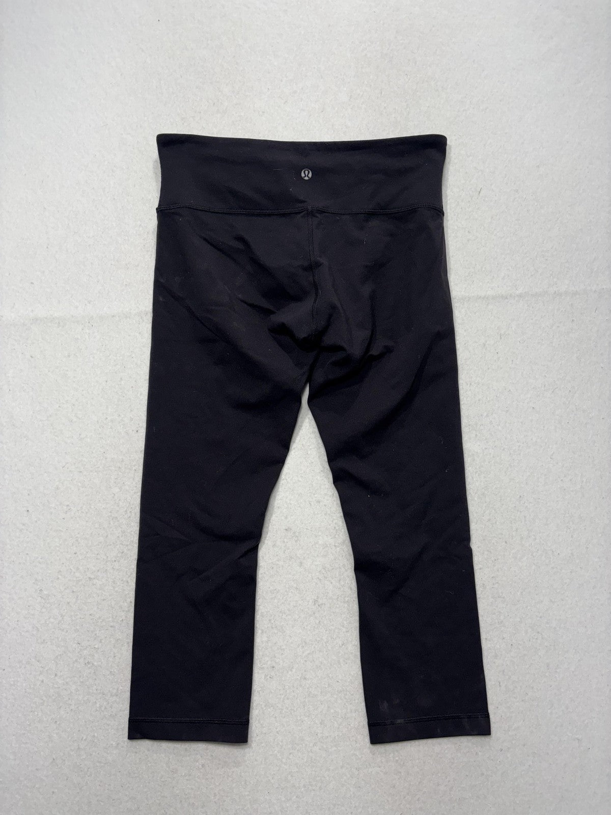 Lululemon Leggings Womens 8 Black 21" Inseam Capri Yoga Stretch Athletic Pants