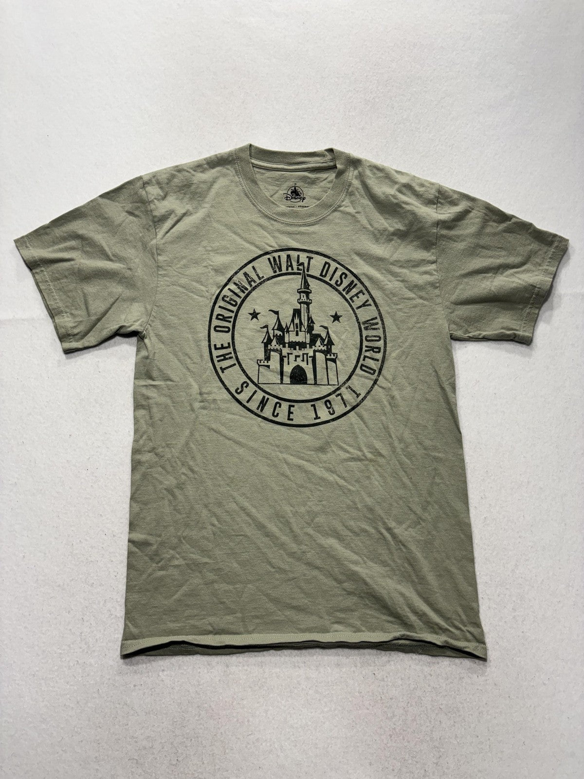 Disney Shirt Mens Medium Green Walt Disney World Since 1971 Graphic Tee