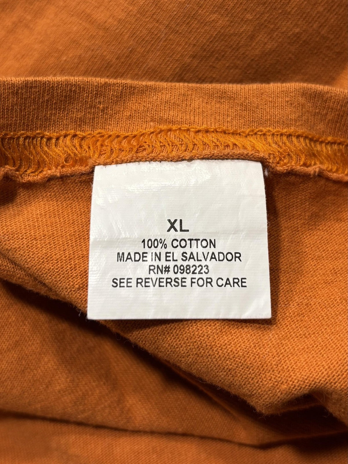 BCG Shirt Mens XL Orange Crew Neck Short Sleeve Basic Tee Cotton Casual Jersey