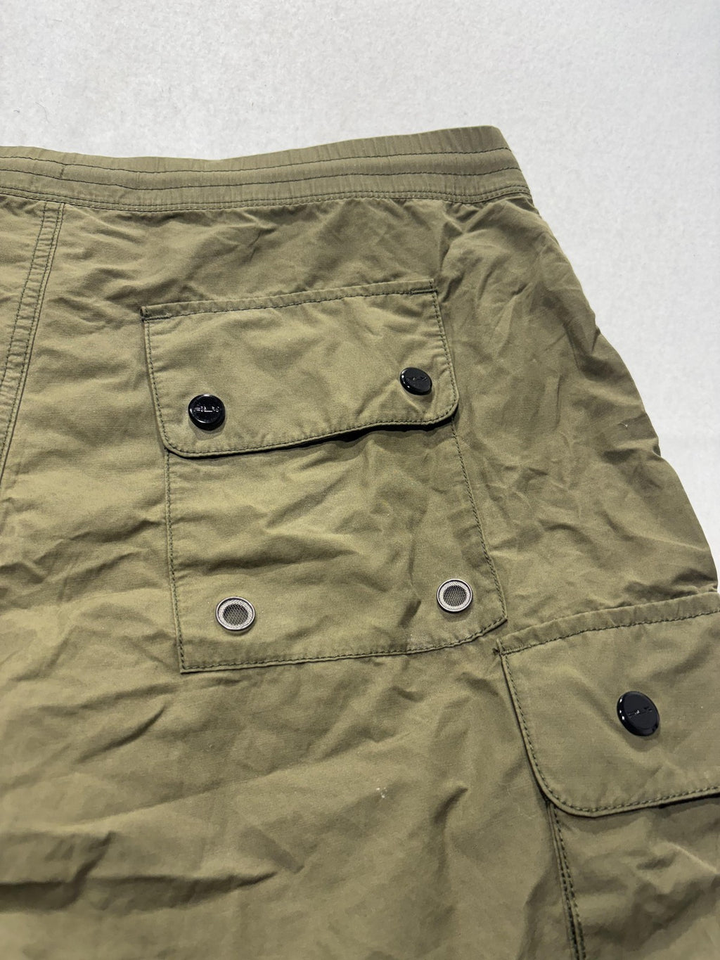 RLX Ralph Lauren Swim Trunks Mens Medium Green Cargo Board Shorts Quick Dry