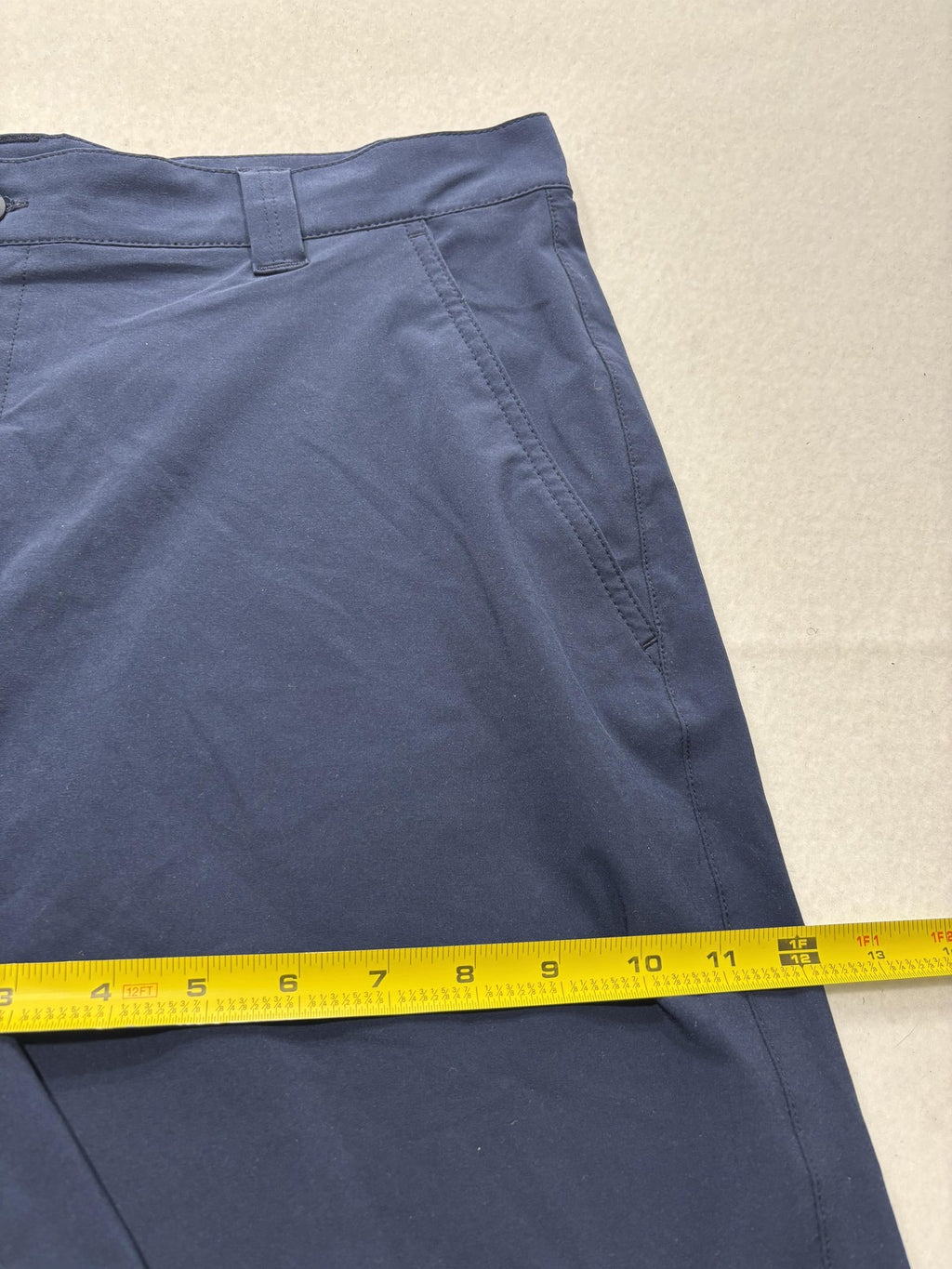 Columbia PFG Cargo Shorts Mens 36 Blue 8" Inseam Stretch Fishing Outdoor