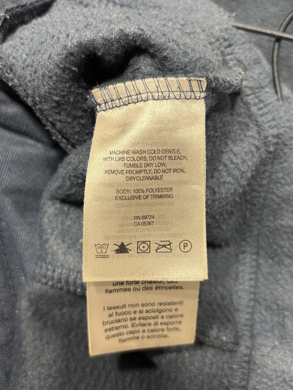 Columbia Jacket Womens M Blue Fleece Full Zip Stand Collar Pockets Outdoor