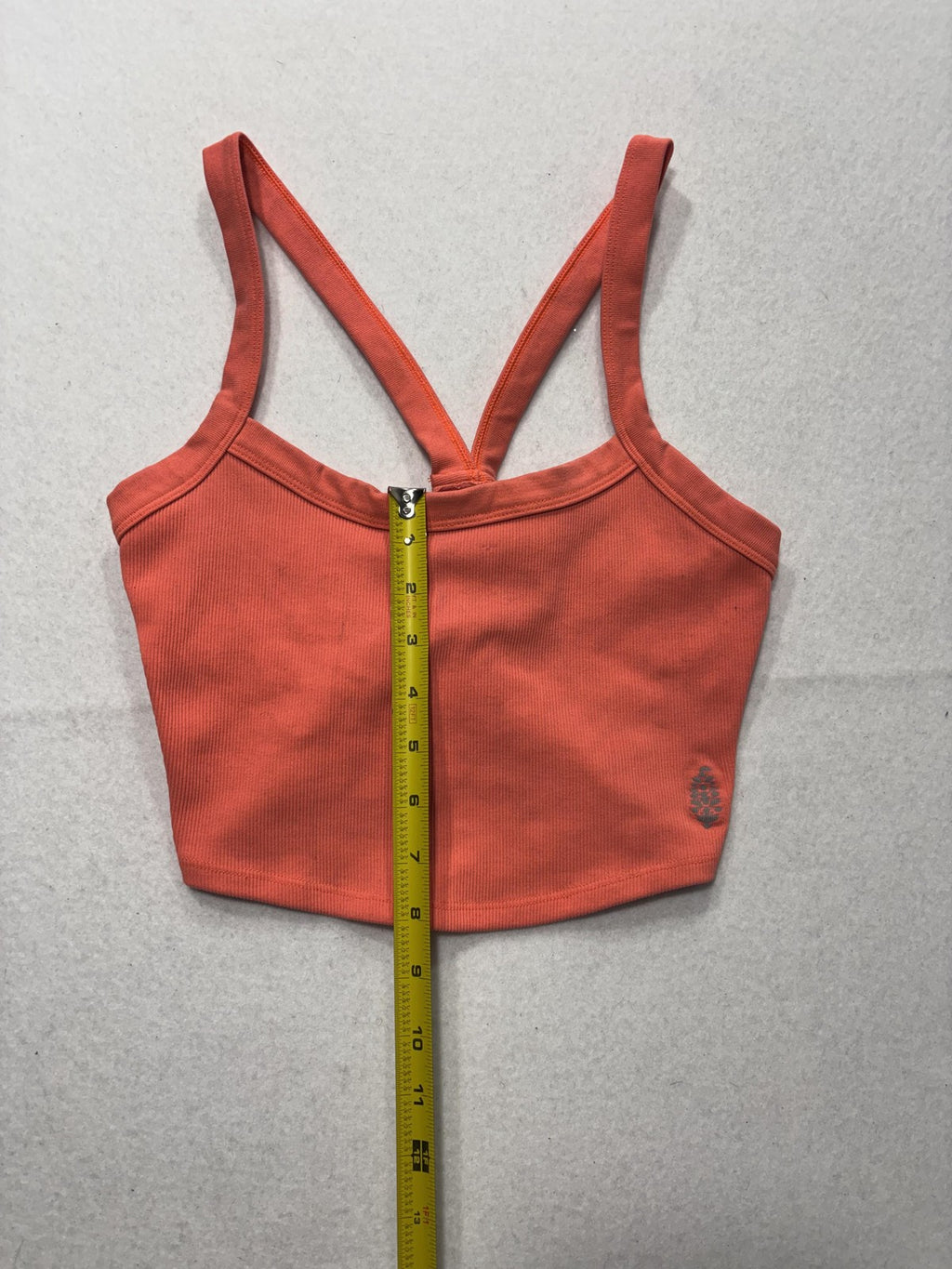 Jp Movement Tank Top Girls Medium Orange Ribbed Scoop Neck Athletic Stretch