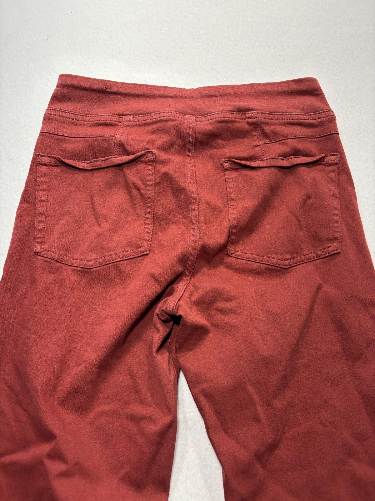 We The Free Pants Womens Small Red Twill Jegging Flare Leg Pull On Stretch