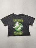 Mad Engine Shirt Womens Medium Gray Ghostbusters I've Been Slimed Cropped Tee
