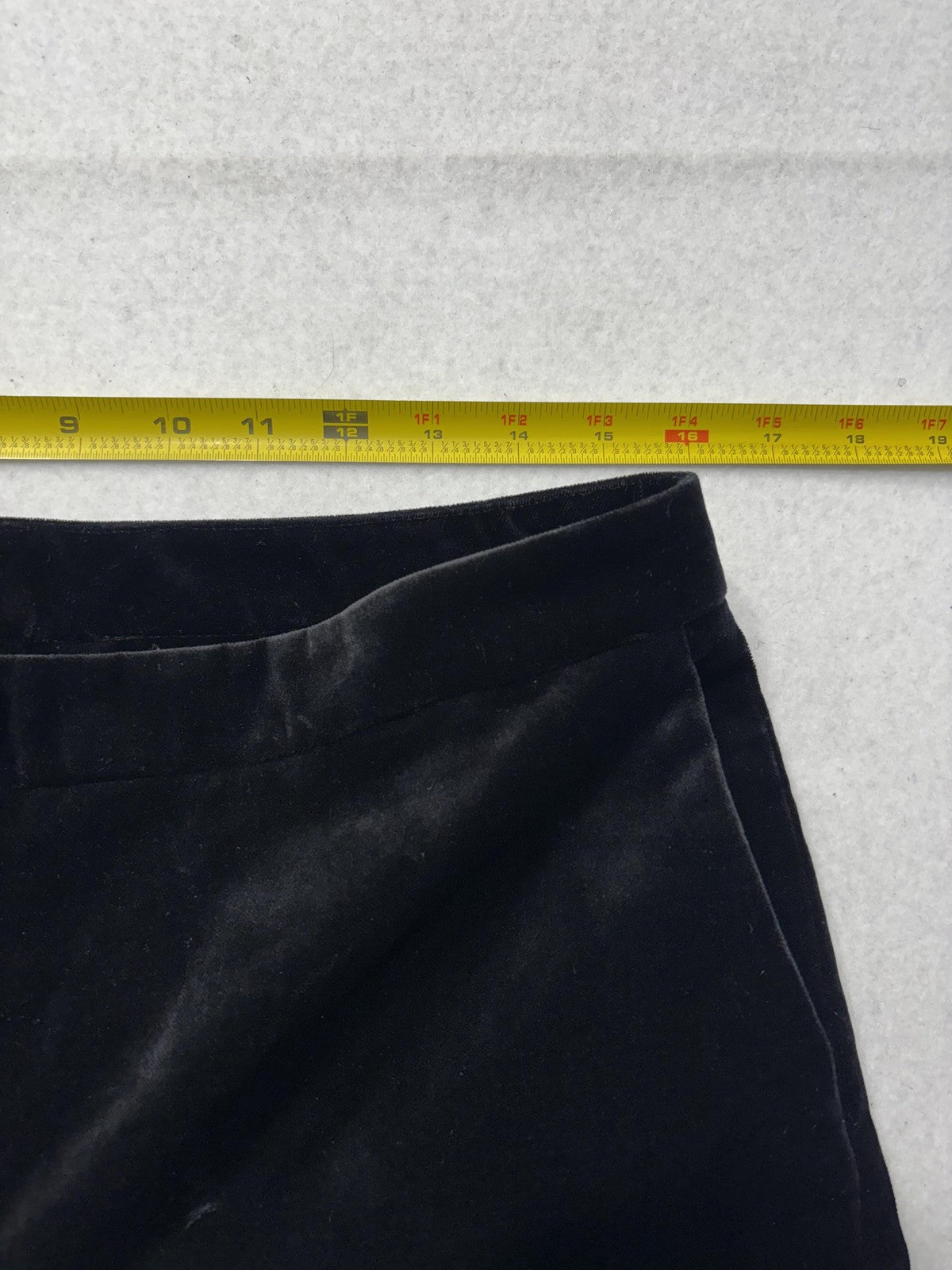Theory Dress Pants Womens 8 Black Stretch Velvet Caroleena Flare Leg Pockets