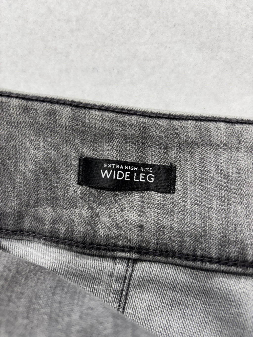 White House Black Market Utility Cargo Jeans Womens 10R Gray High Rise Wide Leg