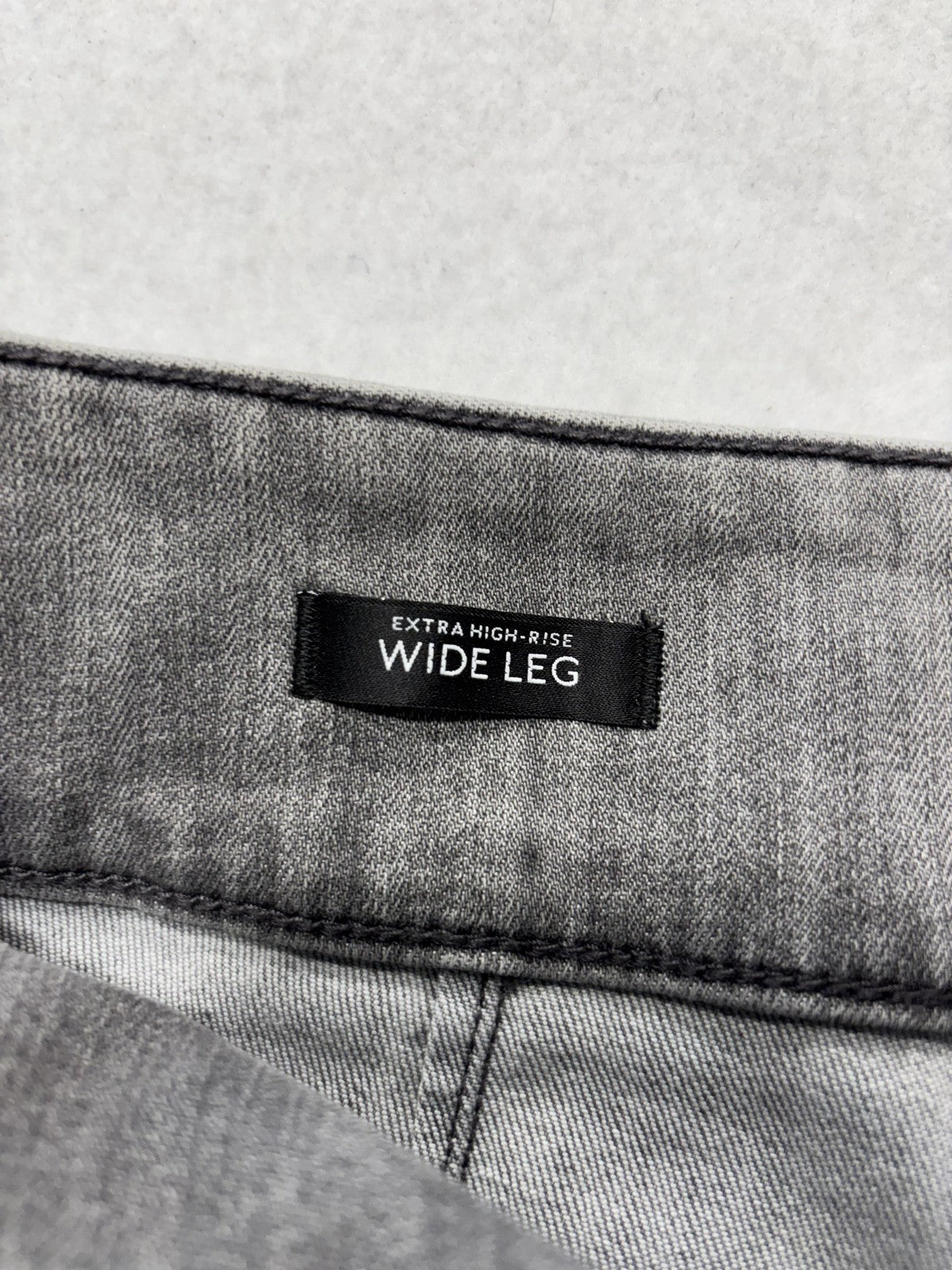 White House Black Market Utility Cargo Jeans Womens 10R Gray High Rise Wide Leg