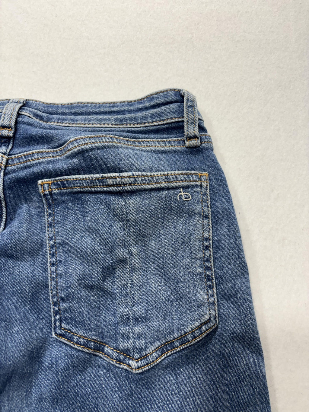 Rag & Bone Jeans Womens 27 Blue Medium Wash Mid Rise Skinny Stretch Denim 27x29
