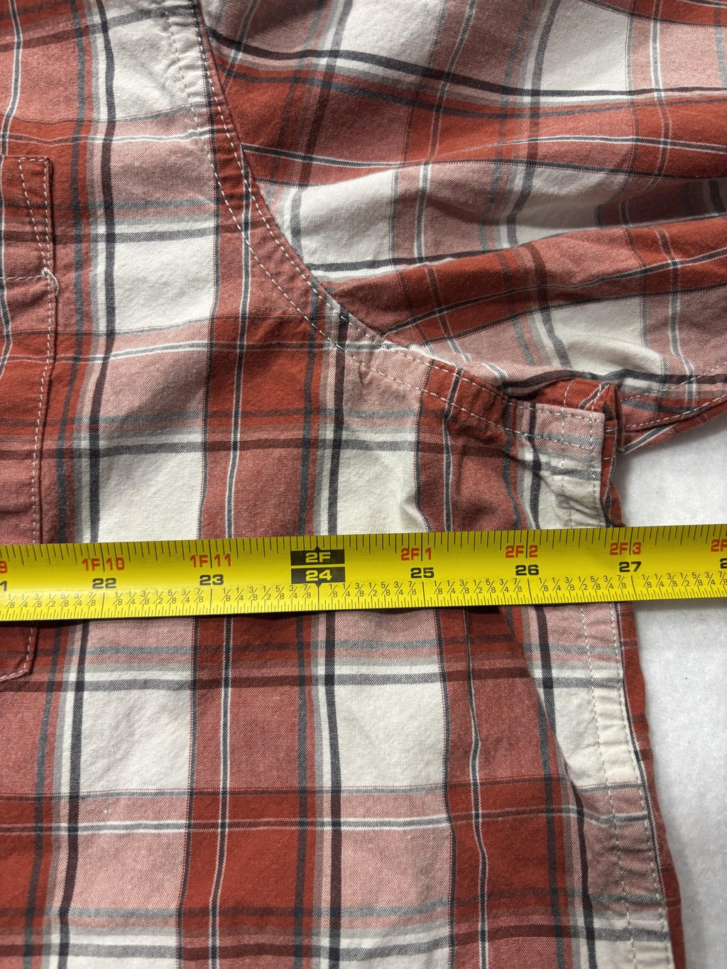 Carhartt Shirt Mens 2XL Red Plaid Long Sleeve Button Up Relaxed Fit Workwear