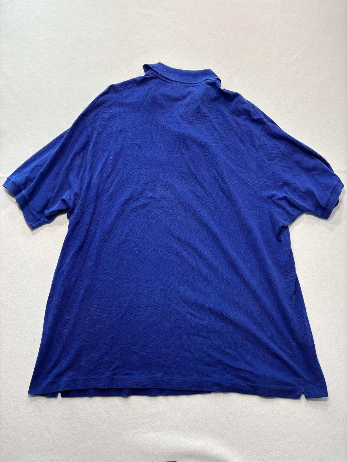 Lacoste Polo Shirt Mens 4XL Blue Classic Fit Pique Cotton Short Sleeve Logo