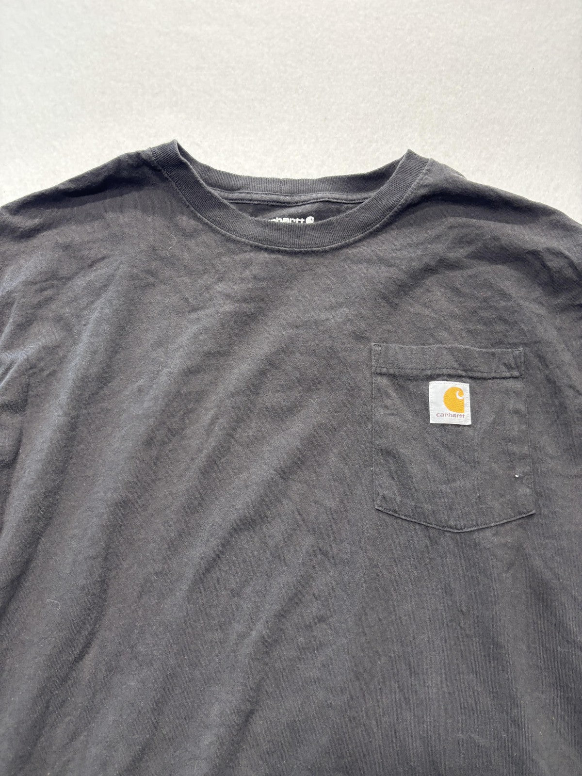 Carhartt Shirt Mens XL Black K87 Loose Fit Pocket T-Shirt Short Sleeve Workwear