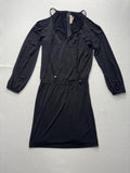 MICHAEL Michael Kors Dress Womens Large Black Halter Cold Shoulder Blouson Short
