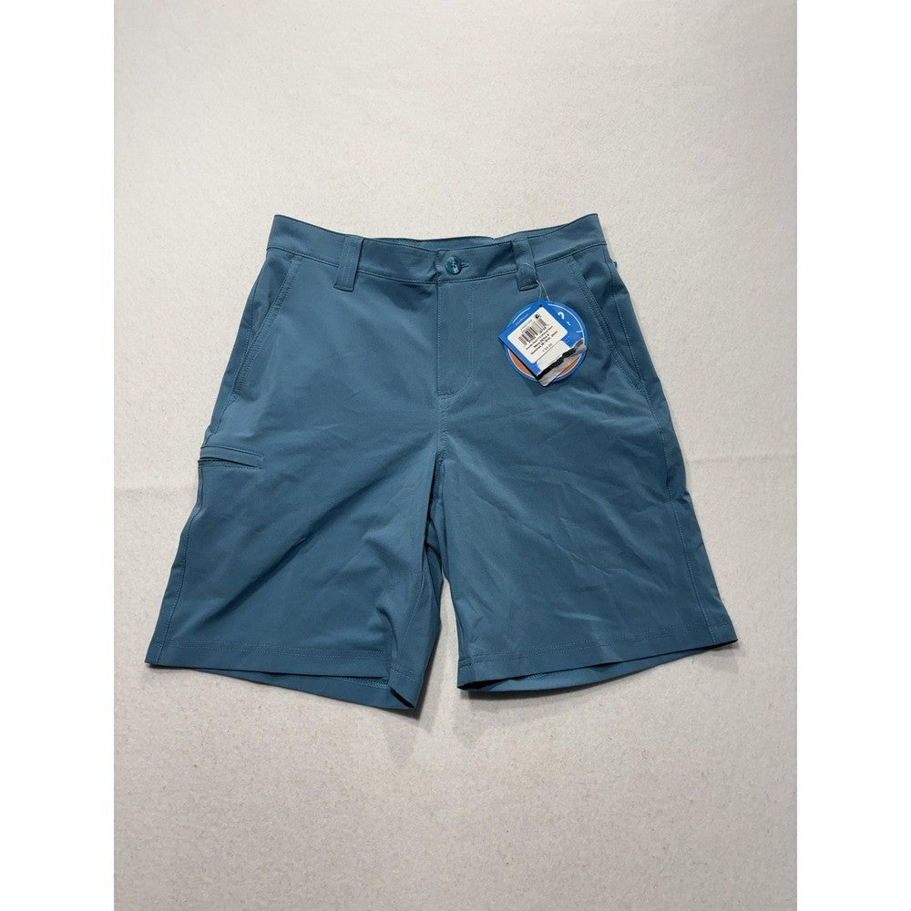 Columbia PFG Grander Marlin Shorts Mens 28 Blue 8" Inseam Omni-Shade Fishing