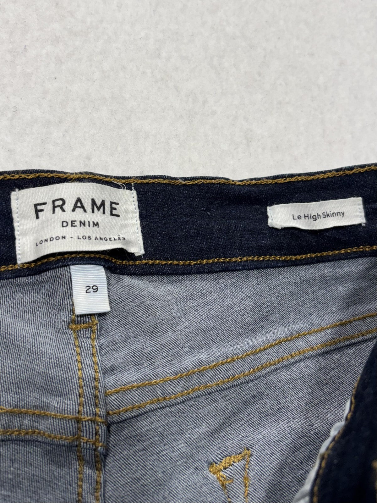 FRAME Le High Skinny Jeans Womens 29 Blue Dark Wash High Rise Stretch 29x29