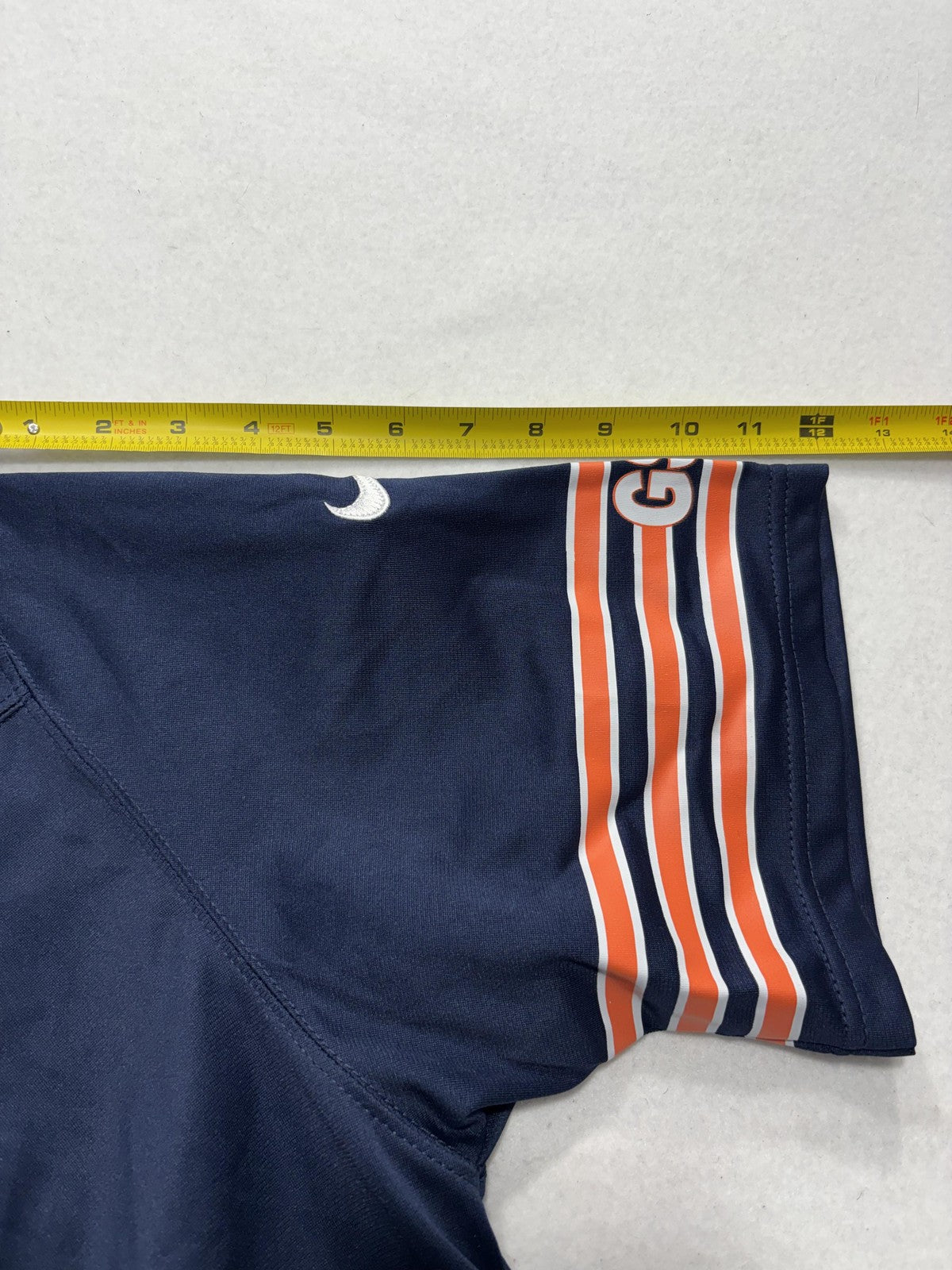 Chicago Bears Jersey Mens Large Navy Blue NFL Football Nike BDN 9 On Field