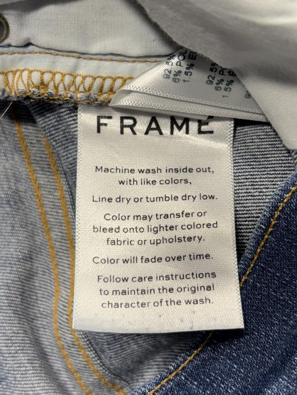 FRAME Denim Shorts Womens 24 Blue Le Cutoff Raw Hem Stretch Casual Summer