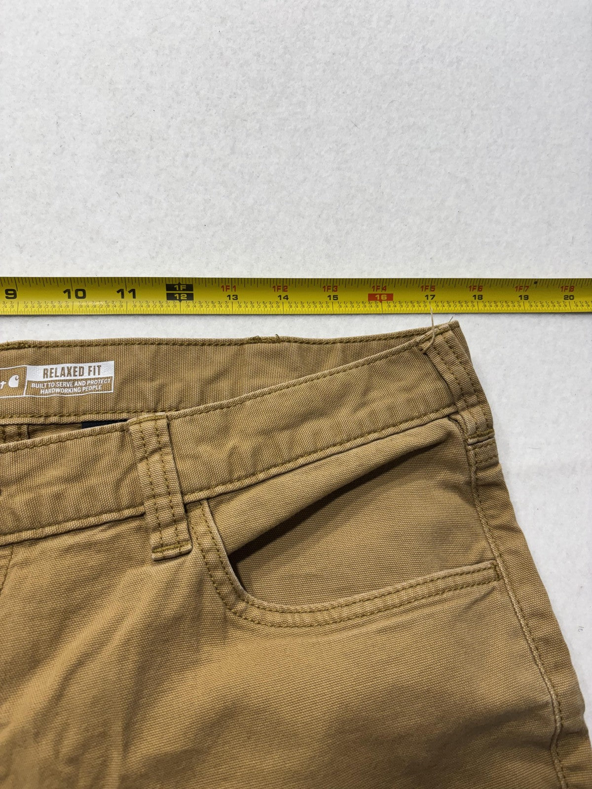 Carhartt Rugged Flex Pants Mens 36x34 Brown Relaxed Fit Canvas Workwear Casual