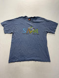 Vintage Dr Seuss Shirt Mens Large Blue Sam I Am Green Eggs Graphic Tee 2001