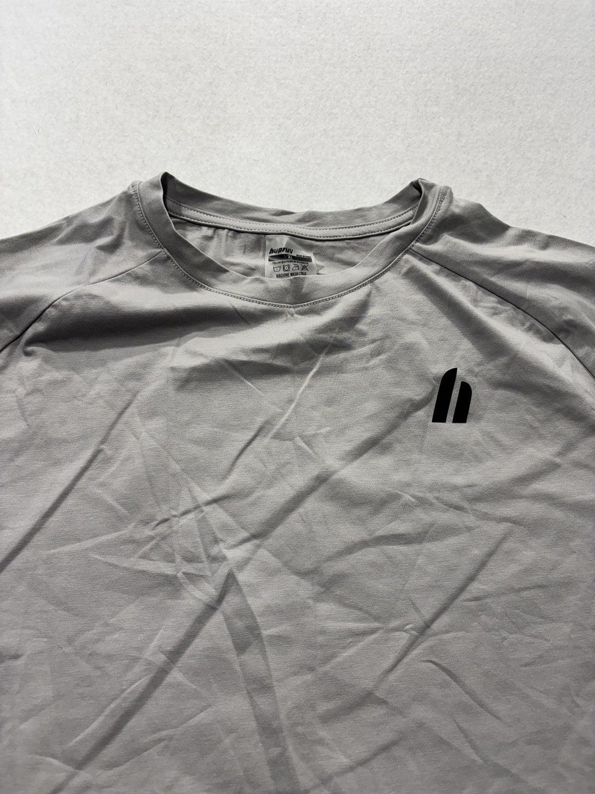HyprMV Shirt Mens XL Gray Incognito Training Tee Raglan Athletic Gym Stretch