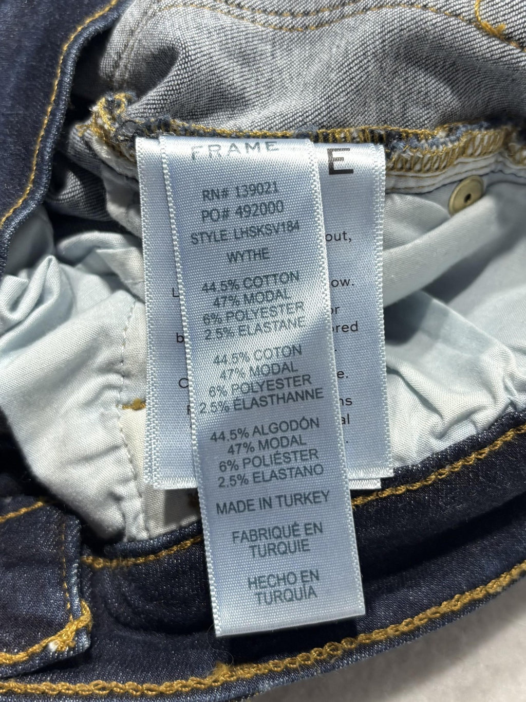 FRAME Le High Skinny Jeans Womens 29 Blue Dark Wash High Rise Stretch 29x29