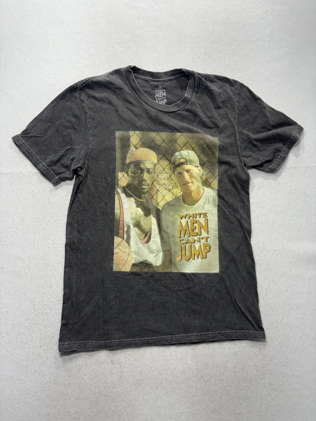 Ripple Junction Shirt Mens Medium Gray White Men Can't Jump Graphic Tee Movie