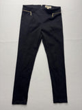 MICHAEL Michael Kors Pants Womens 6 Black Ponte Slim Ankle Zip Pocket Stretch