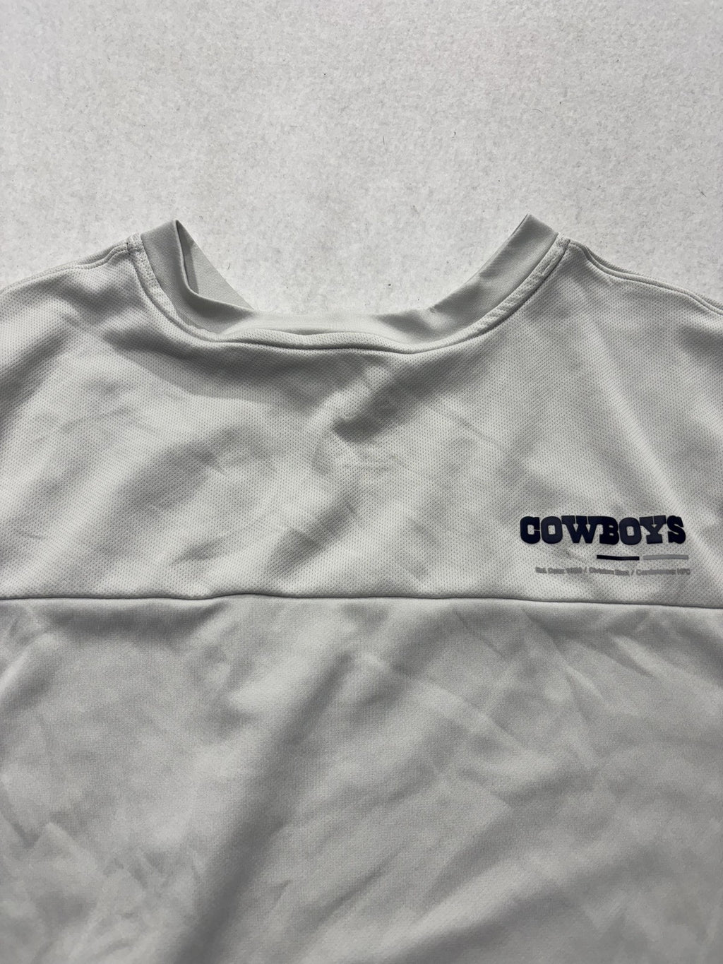 Dallas Cowboys Shirt Boys Medium Gray NFL Football Nike Dri Fit On Field Tee