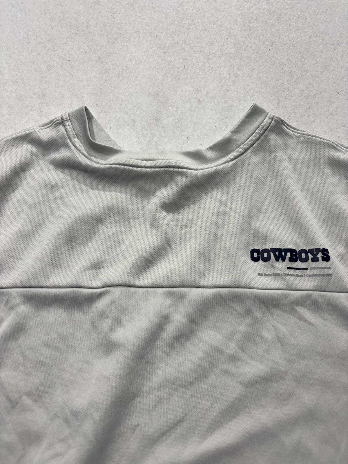 Dallas Cowboys Shirt Boys Medium Gray NFL Football Nike Dri Fit On Field Tee