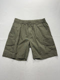 Tommy Bahama Cargo Shorts Mens Large Green 10" Inseam Elastic Waist Casual