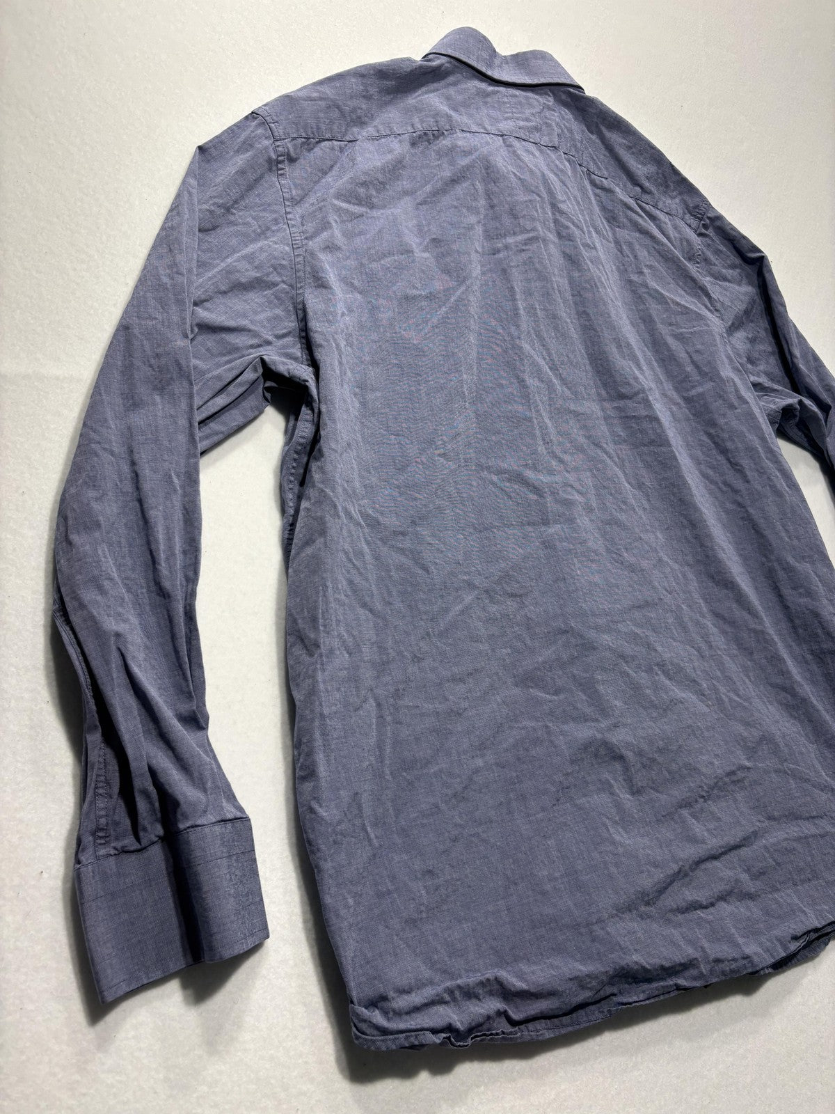 Banana Republic Dress Shirt Mens XL Blue Striped Long Sleeve Button Up Slim