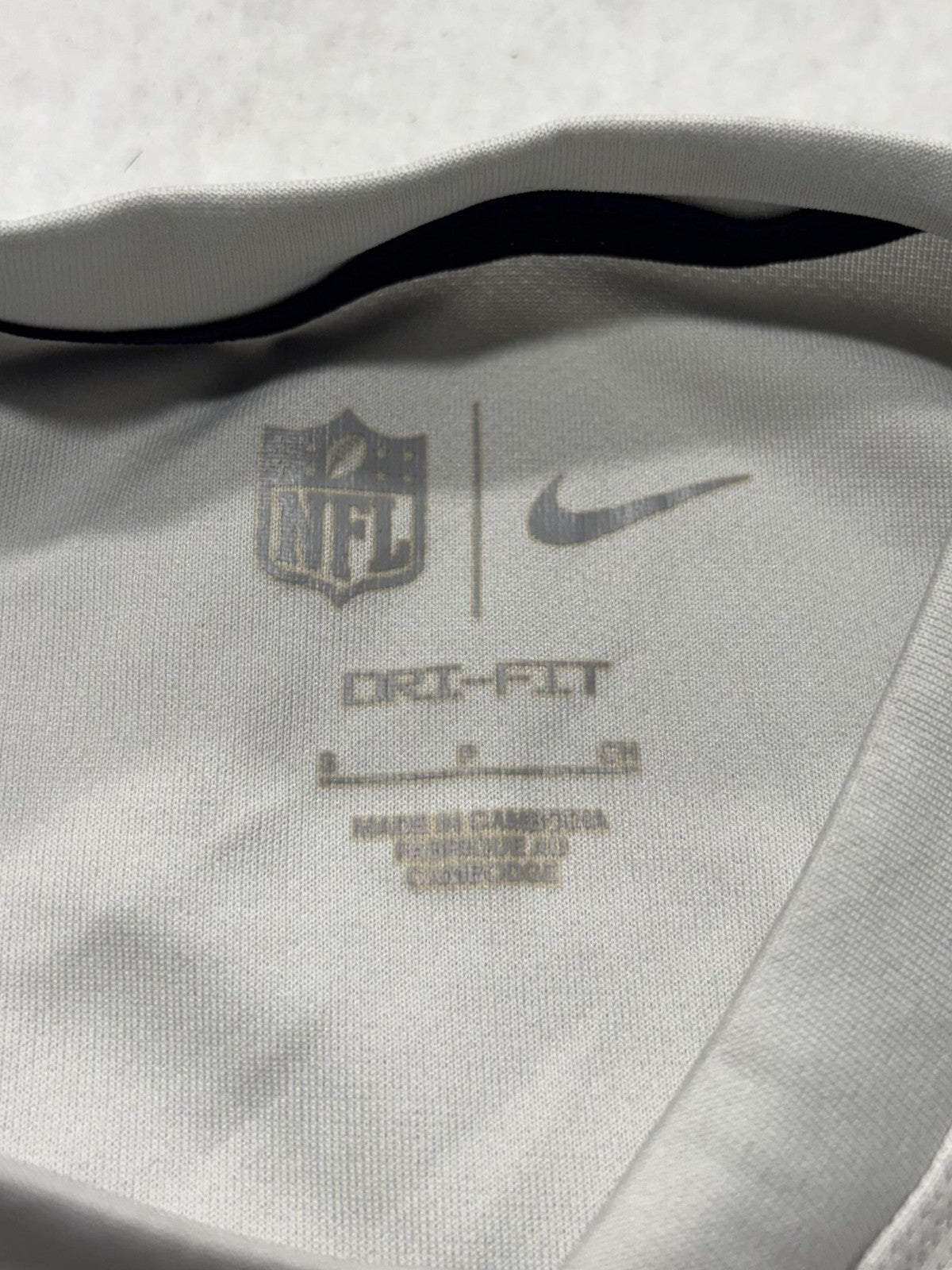 Dallas Cowboys Shirt Boys Medium Gray NFL Football Nike Dri Fit On Field Tee