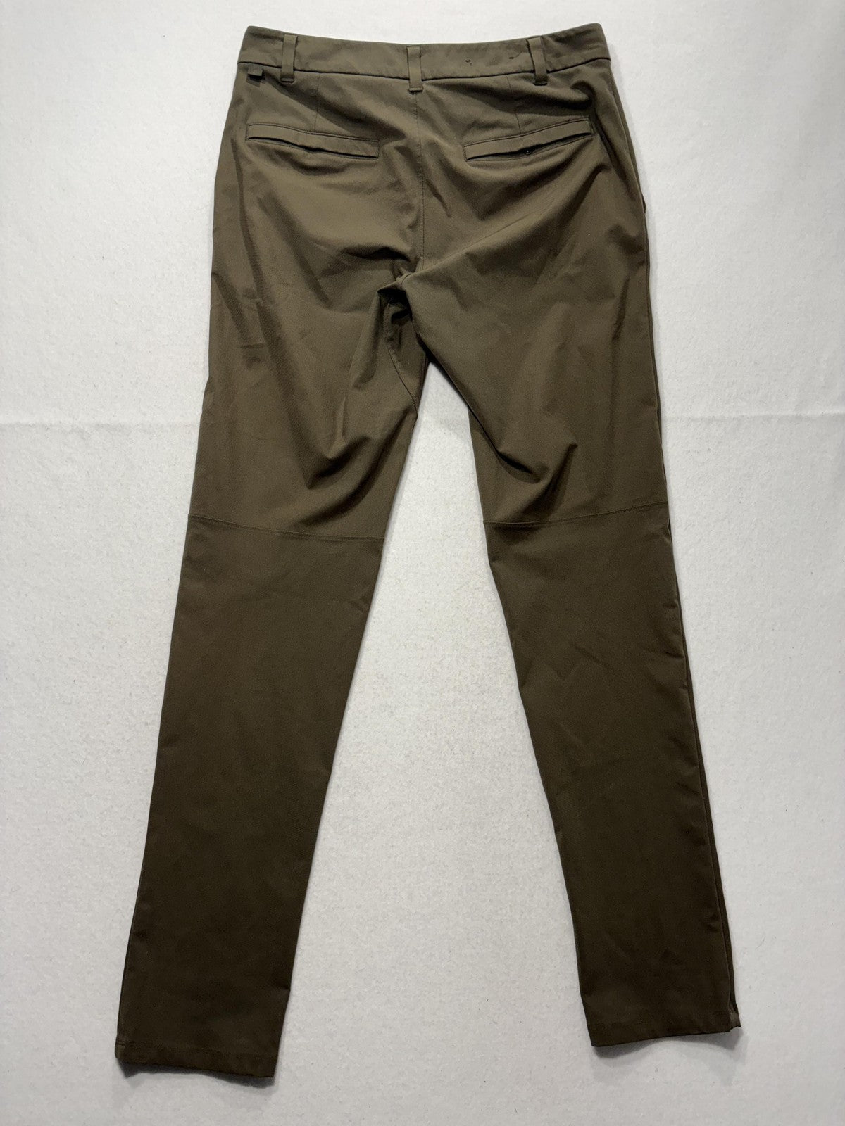 Lululemon Mens Chino Pants 31x32 Green Slim Straight Stretch Casual LM5AEYS