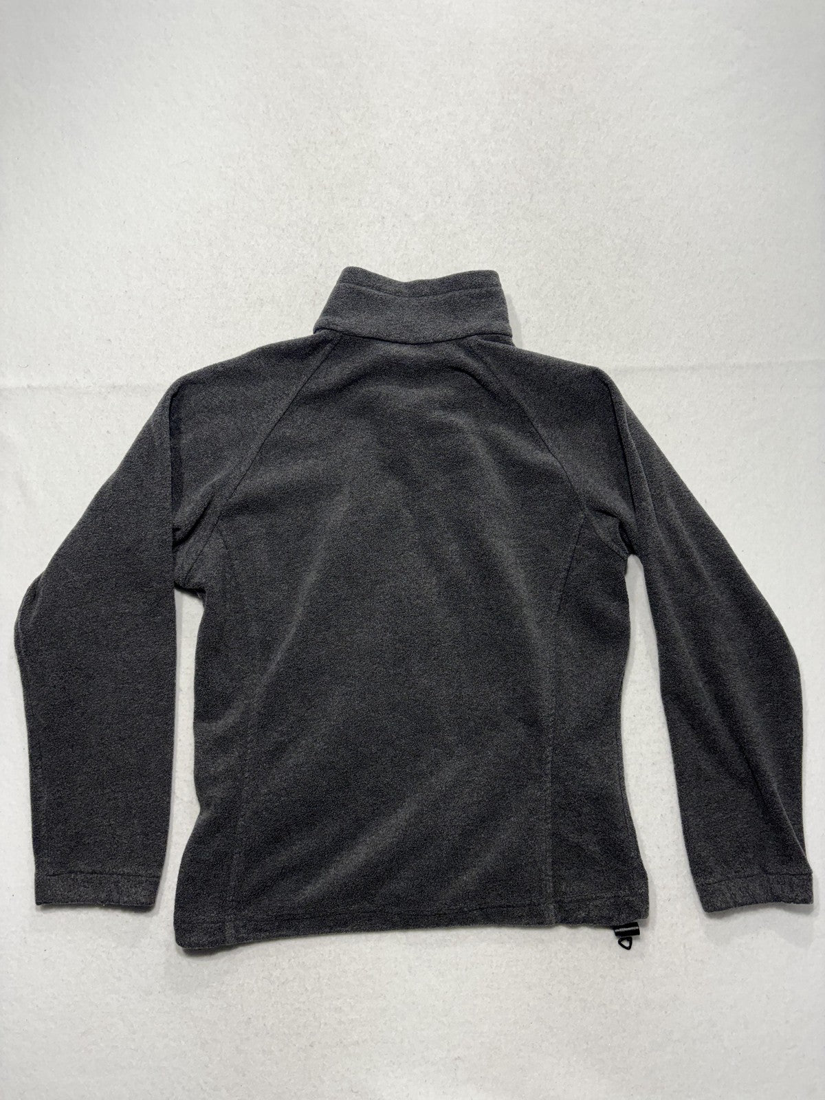 Columbia Jacket Womens S Gray Fleece Full Zip Stand Collar Pockets Soft Outdoor