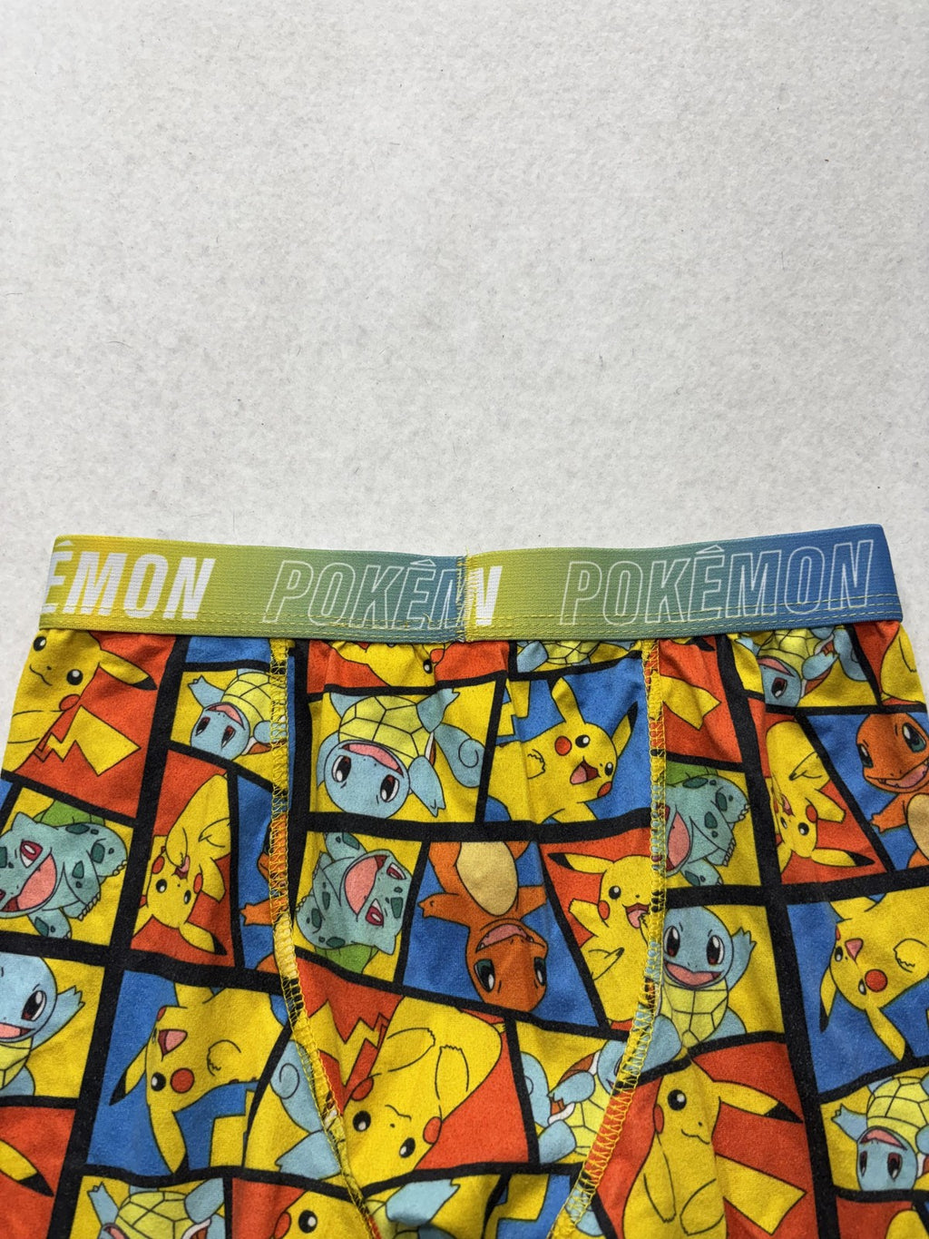 Pokémon Boxer Briefs Boys 10 Multicolor Pikachu Squirtle Stretch Underwear