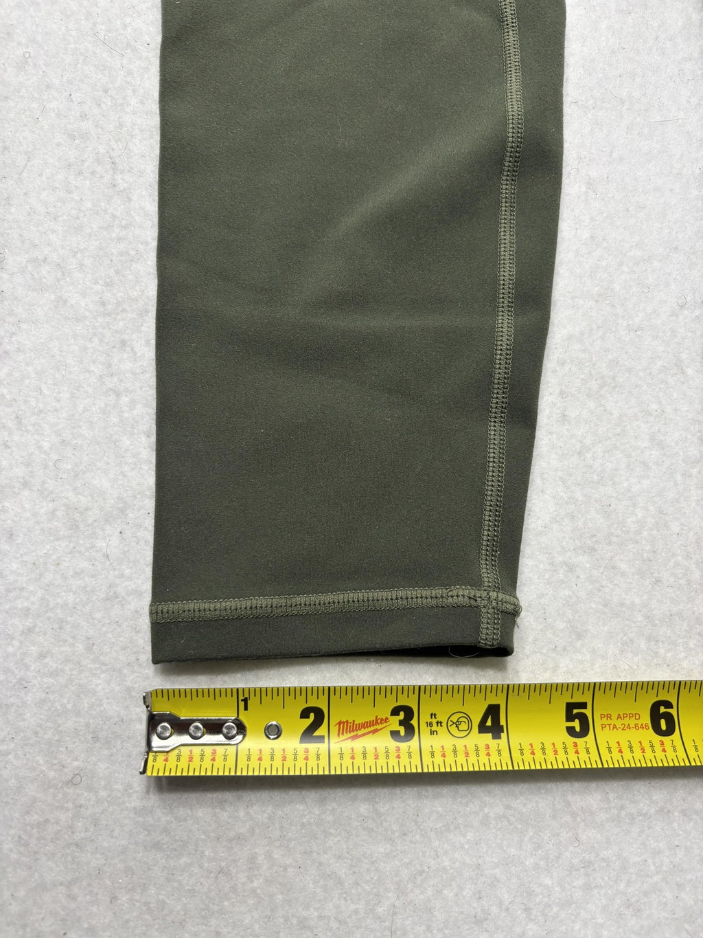 YUNOGA Leggings Womens Medium Green High Rise 26" Inseam Ankle Yoga Stretch
