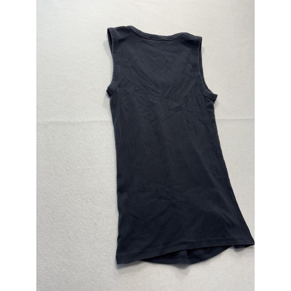 Abercrombie & Fitch Tank Womens Small Black Ribbed Knit Scoop Neck Maternity