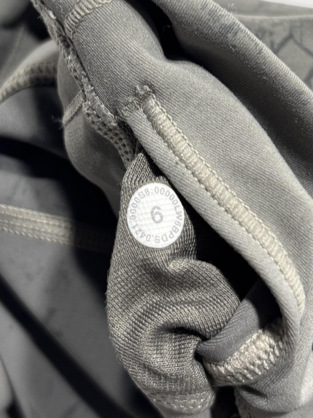 Lululemon Leggings Womens 6 Gray High Rise 27.5" Inseam Ankle Yoga Stretch Knit