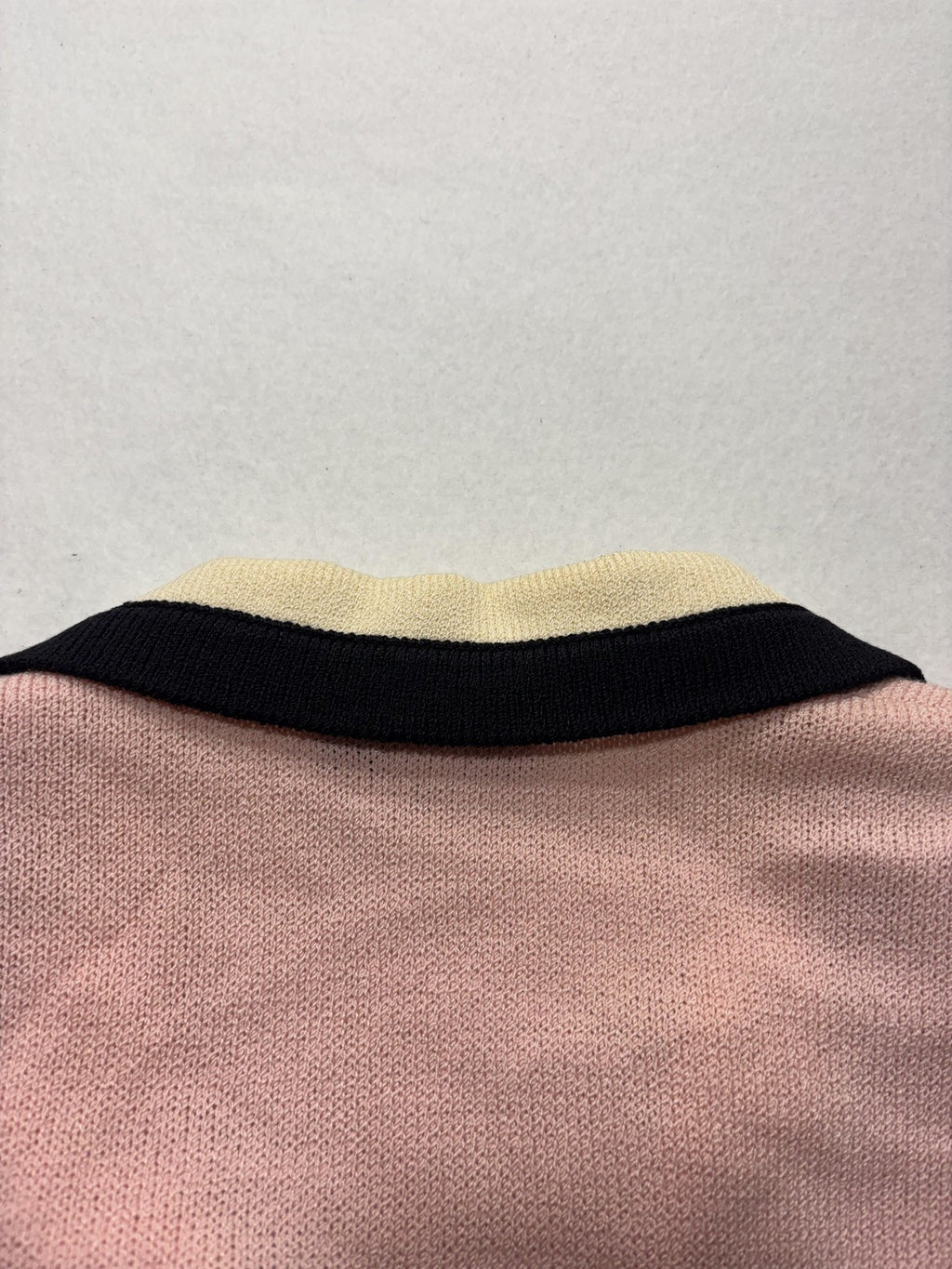 St. John Sweater Womens 6 Pink Collared Button Front Long Knit Cardigan