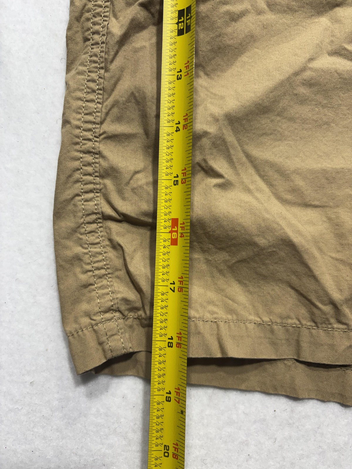 Columbia Chino Shorts Mens 40 Beige 9" Inseam Lightweight Canvas Casual Outdoor