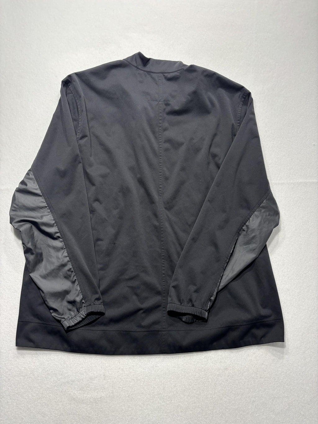Nike Shield Windbreaker Jacket Mens 2XL Black Pullover Stand Collar Running
