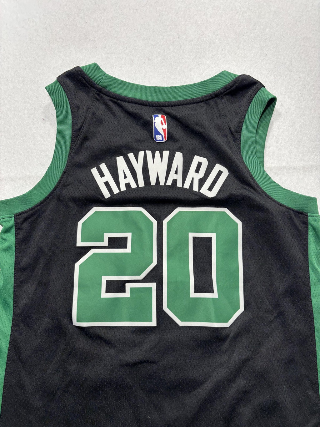 Boston Celtics Jersey Mens 40 Black NBA Nike Gordon Hayward 20 Swingman
