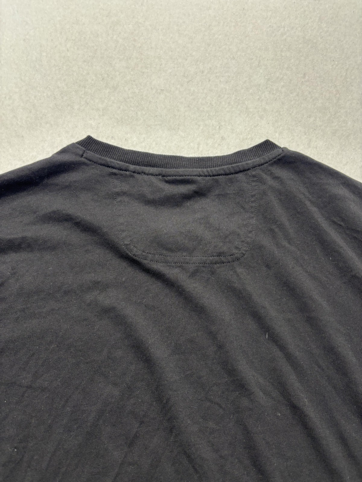 Boss Shirt Mens Large Black Bionic BOSS Logo Stripe Graphic Short Sleeve Tee
