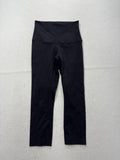 Lululemon Leggings Womens 2 Black High Rise 22" Inseam Cropped Yoga Stretch