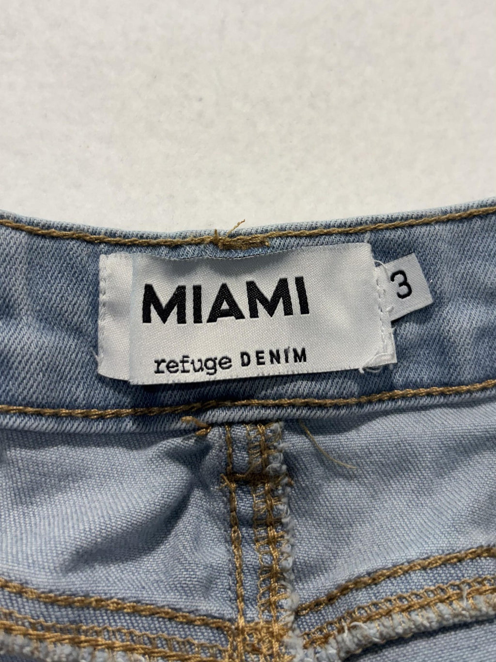 Refuge Miami High Rise Skinny Jeans Juniors 3 Light Wash Distressed 27x28.5