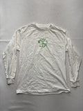 Never II Land Shirt Mens Medium White Falling Gravity Graphic Long Sleeve