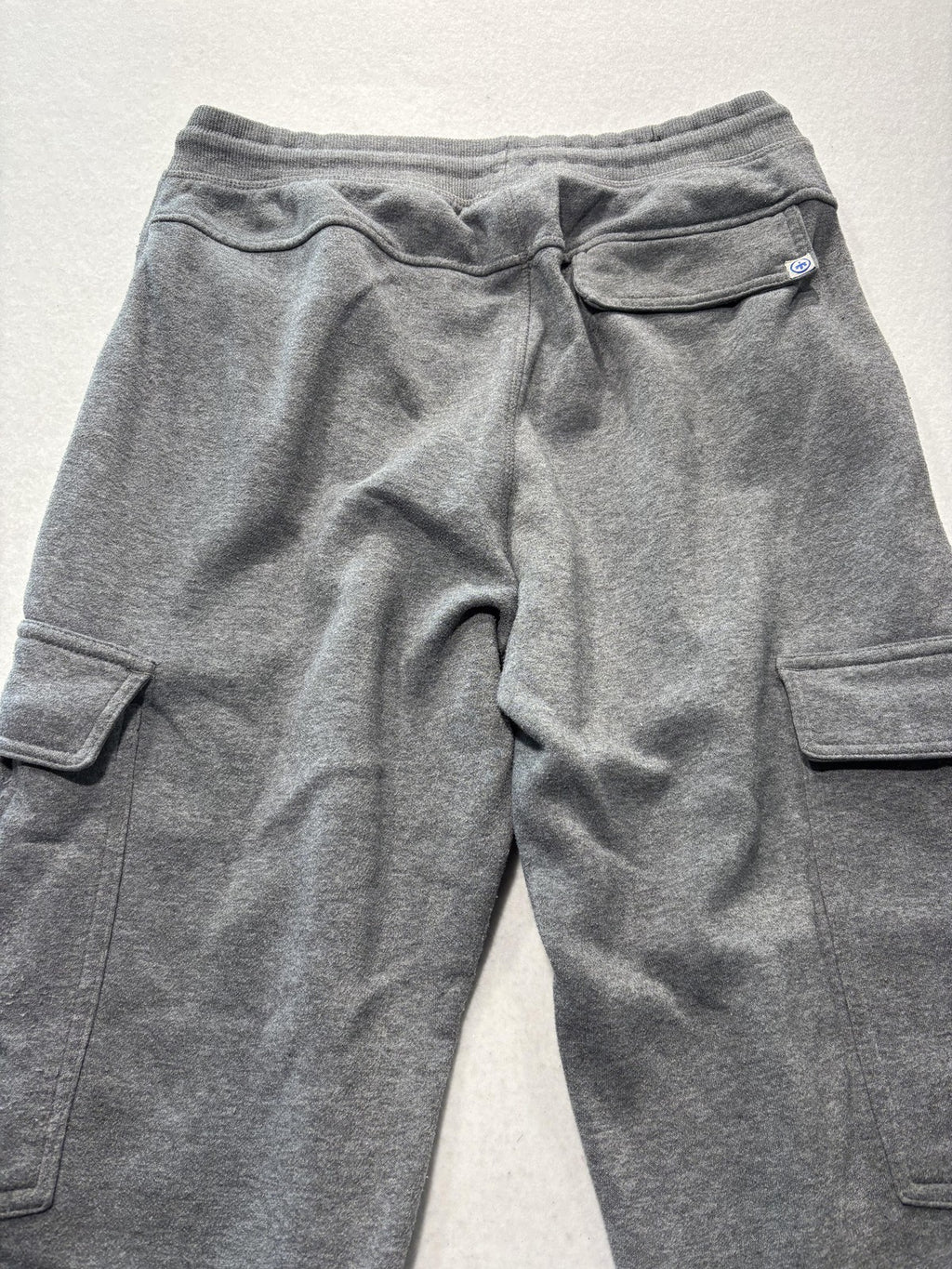 Monument Jogger Pants Mens Medium Gray Fleece Cargo Elastic Waist Pockets
