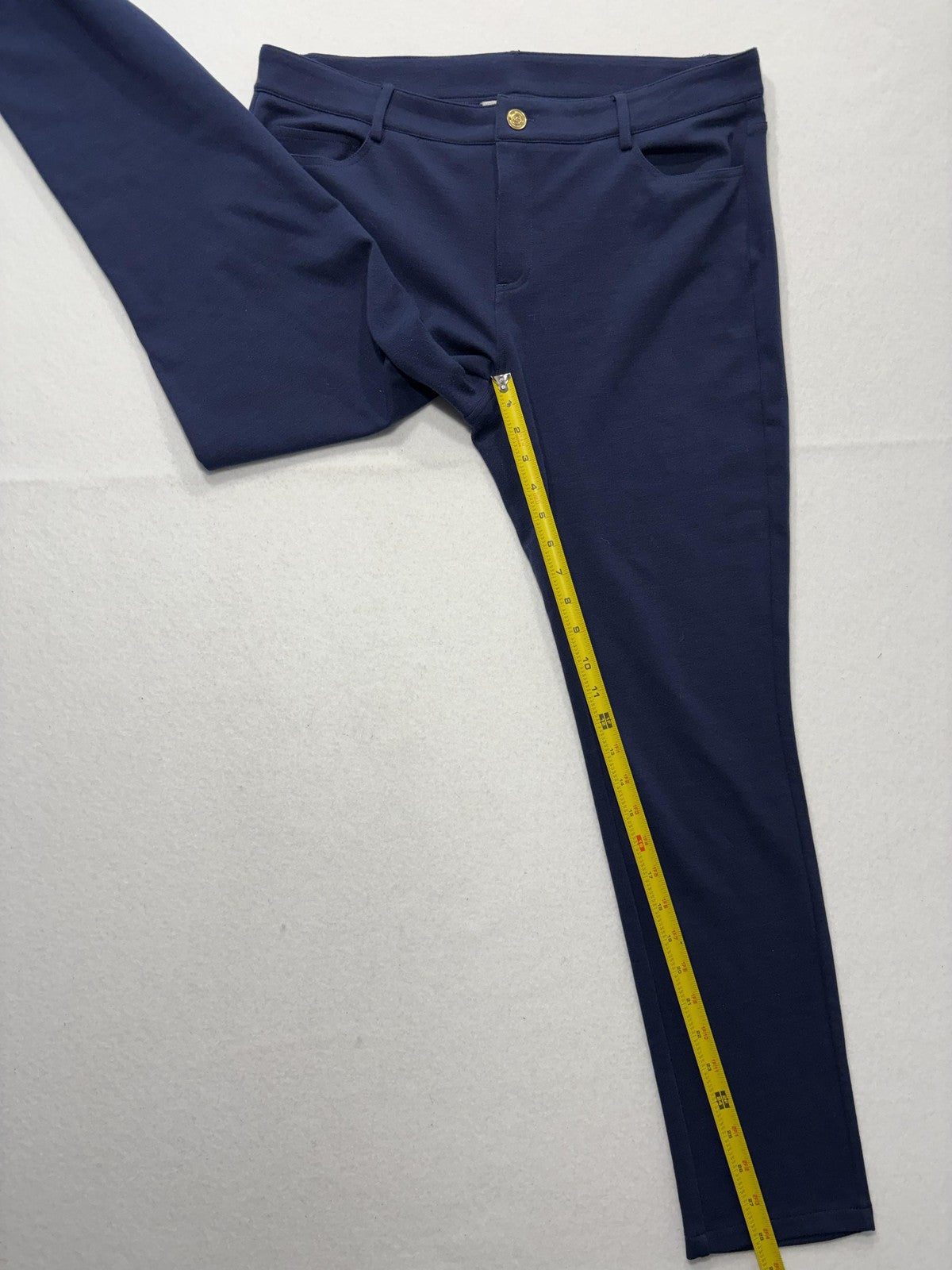 MICHAEL Michael Kors Pants Womens 10 Blue Ponte Slim Jegging Pull On Stretch