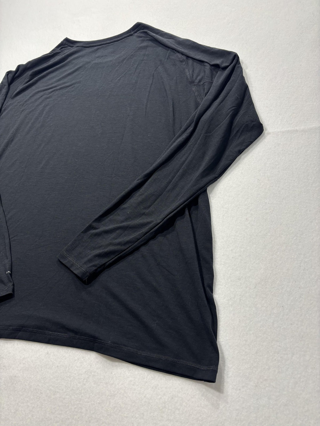 Columbia Shirt Mens 2XL Black Long Sleeve Raglan Stretch Jersey Tee Lightweight