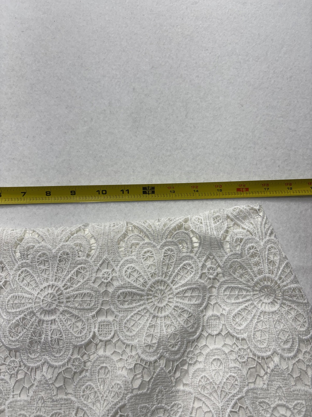 Abercrombie & Fitch Skirt Womens Large White Floral Lace Lined Midi Bridal